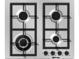 طباخ غاز مسطّح ومدمج من تيكنوجاز – ٦٠ سم – ٤ شعلات – ستانليس ستيل
