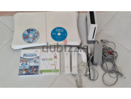 Nintendo Wii Console + Wii Fit Board + All Accessories + 4 Games - Works Perfectly