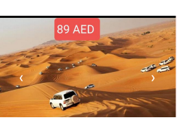  Dubai desert safari full package 89 AED 