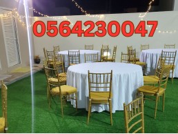 Renting tables with lights for rent, rent clean chairs for rent in Dubai.