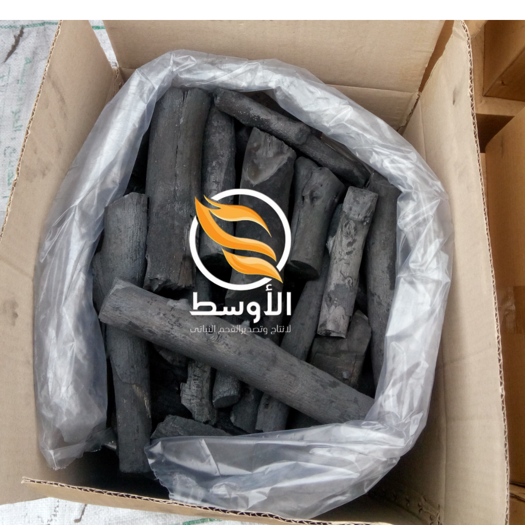 فحم البرتقال هو خشب شجر البرتقال هو خشب صلب ومثامه مغلقة وفي عملية التفحيم النار تخترقه ببطئ=