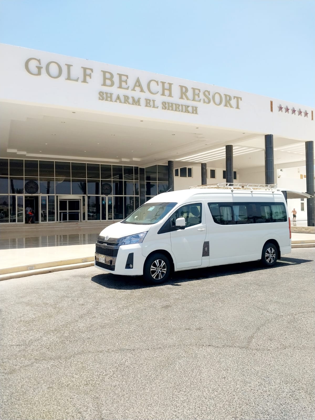 Rent a Group-Friendly Toyota Hiace Limousine for Collective Egypt Tourism Fun.