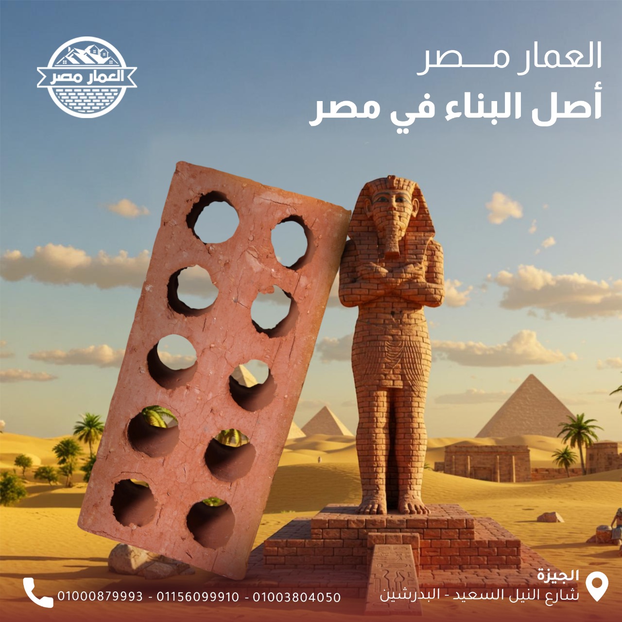 طوب طفلي احمر عالي الجوده وبناء يدوم من شركه العمار مصر معتمده من المشاريع الكبيره والصغيره
